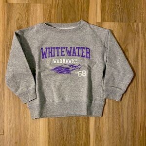 Gray UW Whitewater Warhawks Sweatshirt